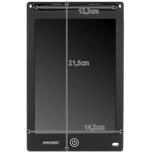Crtaći tablet 8,5" crni KRUZZEL 22454