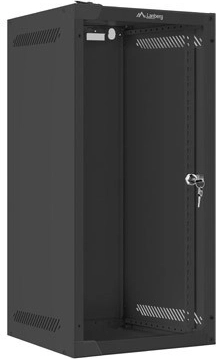 Zidni 10" mrežni ormar 12U 280×310 mm, crni, FLAT PACK