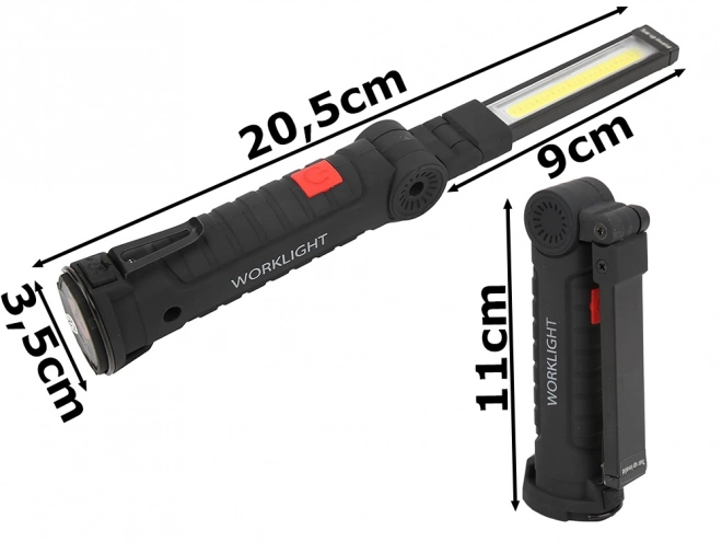 Magnetska radionarska lampa Magnese s USB preklopnom ručkom 5u1