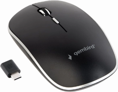 Tiha bežična optička miš s USB‑C prijamnikom