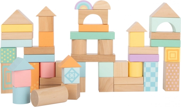 Drvene pastelne kocke 50 kom small foot
