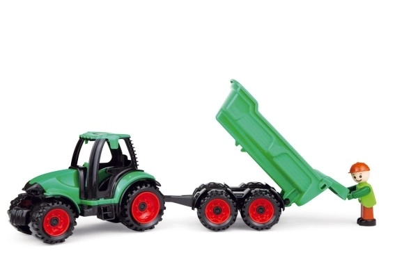 Auto Truckies traktor s prikolicom plast 32cm s figuricom u kutiji 24m+