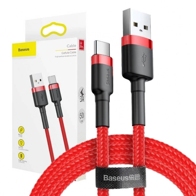 Baseus Cafule USB-C kabel 2A 3m - crveni