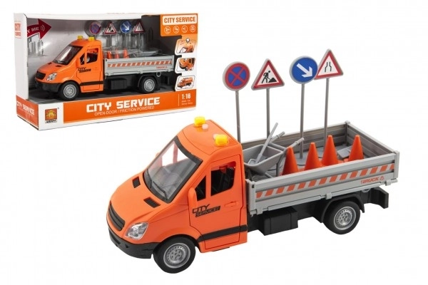 Auto cestovno održavanje plastika 25cm na zamašnjak na baterije sa zvukom i svjetlom u kutiji 32x19x12cm