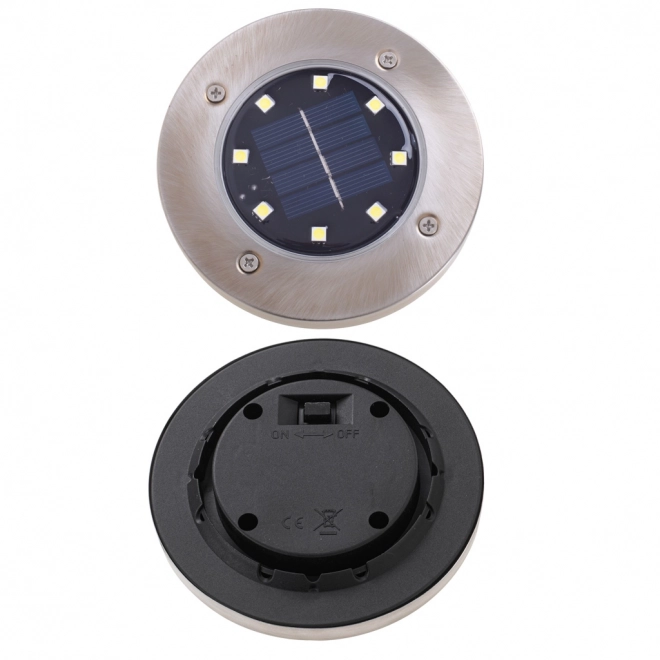 Vrtno solarno osvjetljenje 8 LED 4 kom - topla bijela