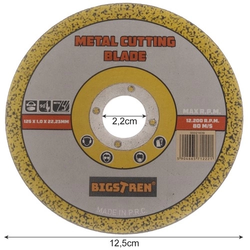 Disk za rezanje metala - 50 kom. Bigstren 21639