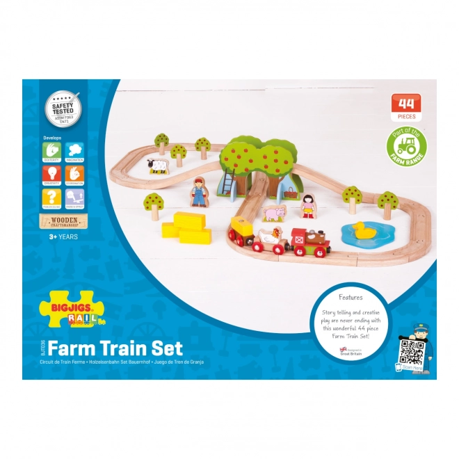 Bigjigs Rail Drvena vlakodraga farma