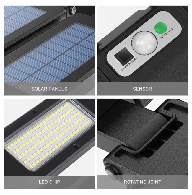 Solarna LED ulična lampa s senzorom i daljinskim upravljačem
