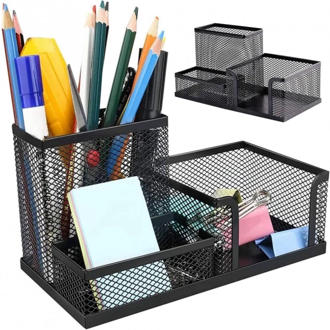 Metalni stolni organizator 3 pretinca