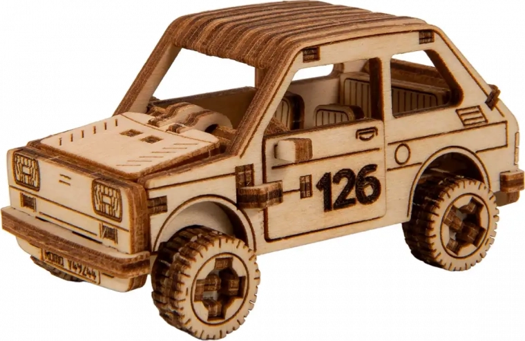 Drvene 3D puzzle – rally auto model 3