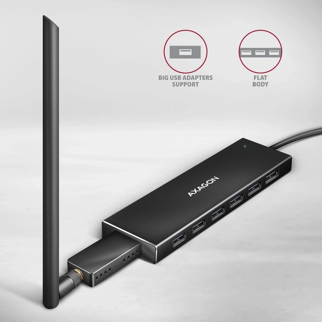 USB Hub 7-Portni AXAGON HUE-F7A