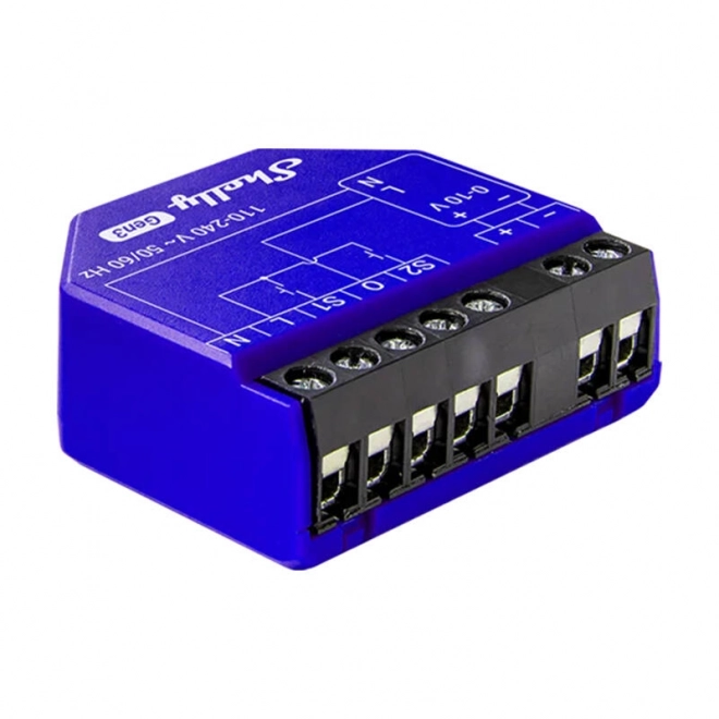 Shelly PM Gen3 prigušivač osvjetljenja 0/1-10V, WiFi/Bluetooth