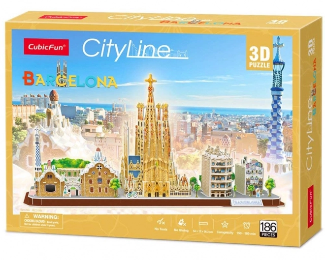 3D slagalica City Line Barcelona