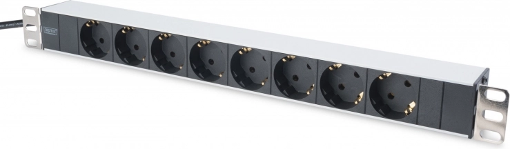 DIGITUS napajna letvica za 19" rack s 8 utičnica