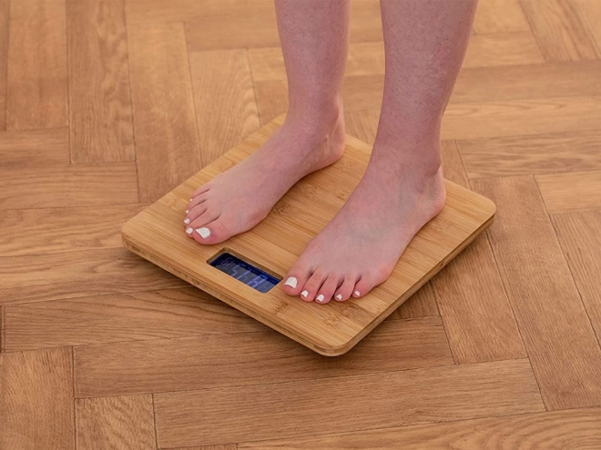 Elektronička bambusova digitalna vaga do 180 kg