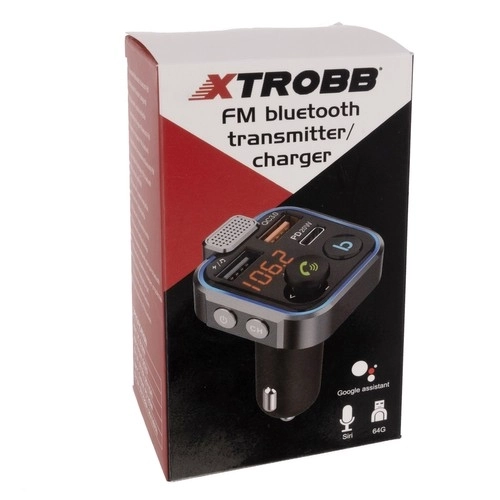 Bluetooth FM predajnik/nabíjač Xtrobb 22355