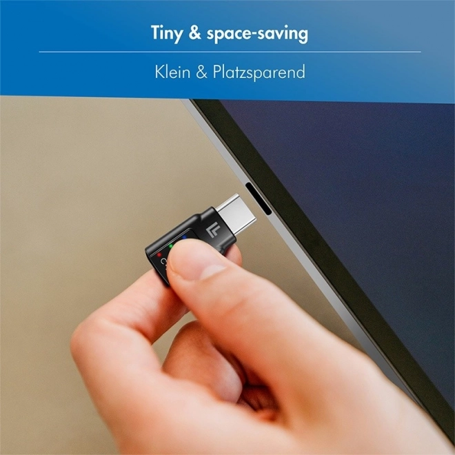 Audio adapter USB-C/M na 3.5mm/F s DAC i EQ