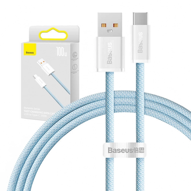 USB na USB-C kabel Baseus Dynamic, 100 W, 1 m, plava