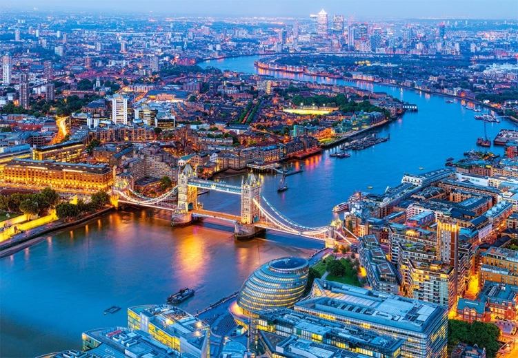 Zračni pogled na London – slagalica 1000 dijelova CASTORLAND