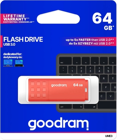 USB flash pogon 64 GB GOODRAM UME3 narančasti USB 3.0