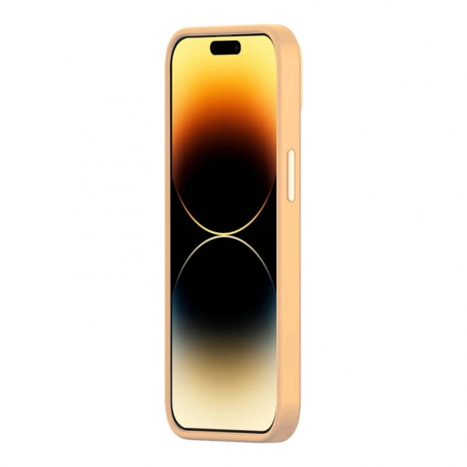Baseus Liquid Silica Gel futrola za iPhone 14 žuta s kaljenim staklom i kompletom za čišćenje – 14 Pro Max