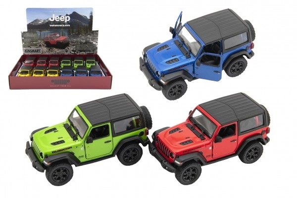 Metalni auto Kinsmart Jeep Wrangler 2018 s povratnim navijanjem 12,5cm