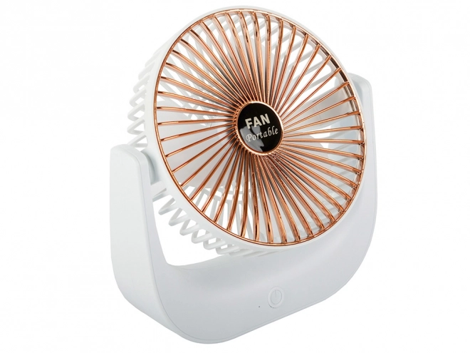 Bežični stolni ventilator – Bijelo-ružičasti