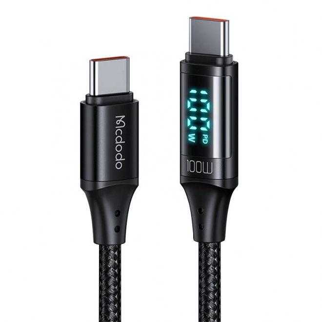 Kabel Mcdodo CA-1100 USB-C na USB-C, 100 W, 1,2 m (crni)
