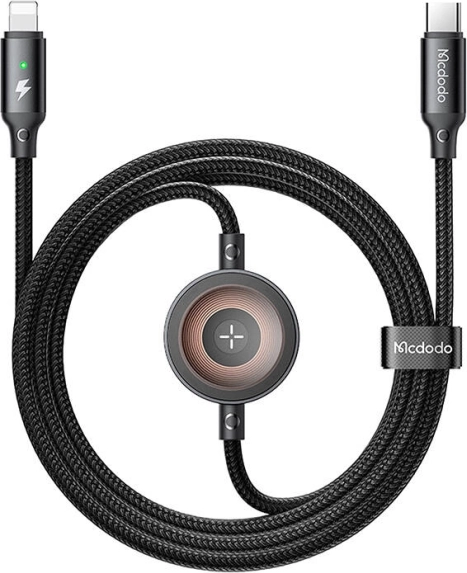 Mcdodo 2-u-1 USB-C na Lightning kabel i punjač za Apple Watch 36 W, 1,5 m