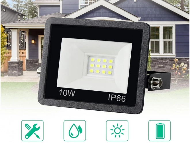 Vanjski LED halogeni reflektor 10W 6000K vodootporan