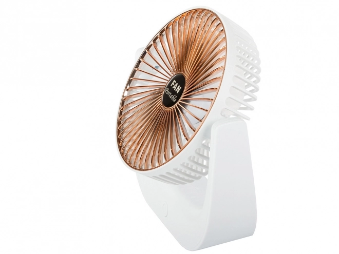 Bežični stolni ventilator – Bijelo-ružičasti