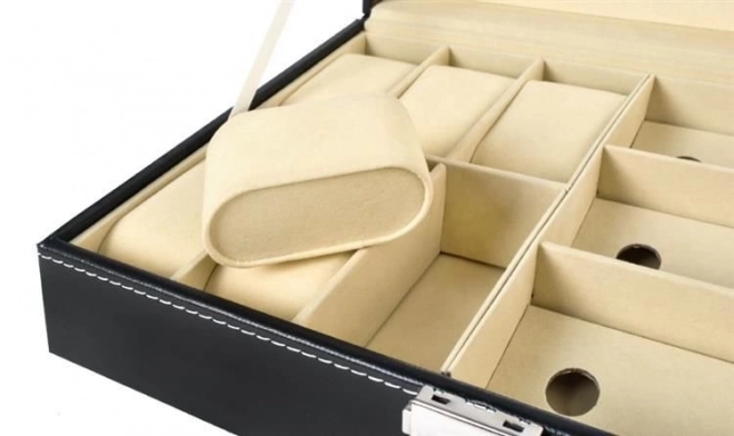 Elegantni crni organizator za satove i naočale