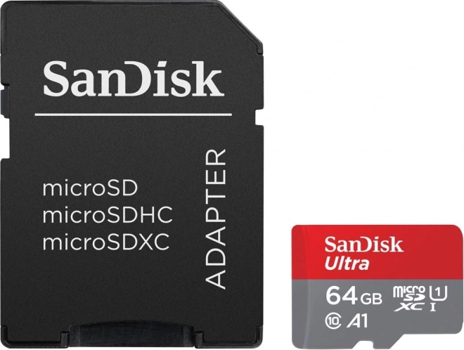 Kartica SanDisk Ultra microSDXC 64GB A1 s adapterom