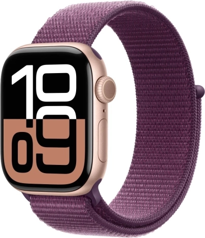Watch Series 10 GPS, ružičasto zlatna 42 mm aluminijska kućišta sa šljivasto sivim sportskim remenom