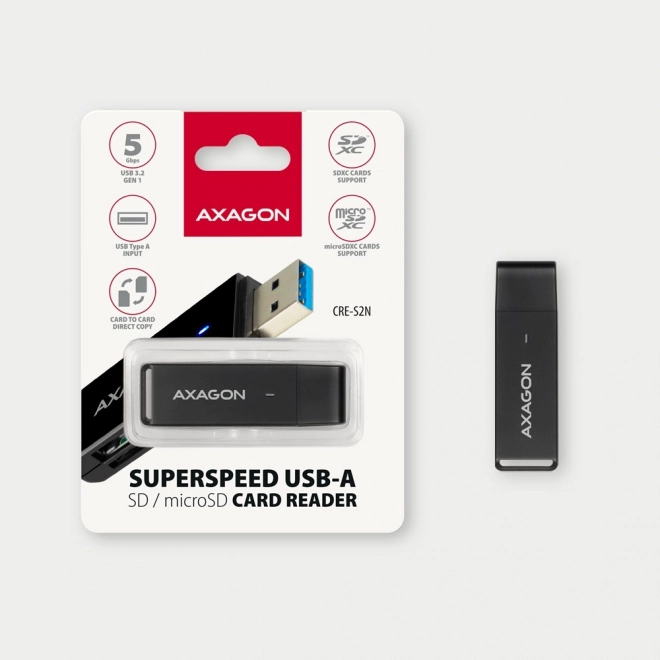 Vanjski čitač kartica USB-A 3.2 Gen 1 AXAGON s podrškom za UHS-I