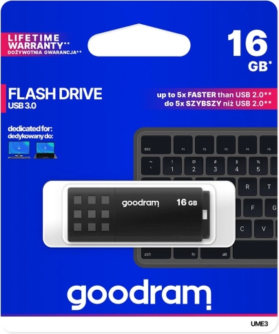 USB flash disk 16 GB GOODRAM UME3 (USB 3.0) crni