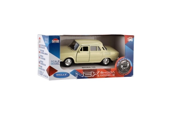 Auto Welly Škoda 100 metal/plastika 11cm 1:34 slobodan hod mogućnost 4 boje 15x7x7cm
