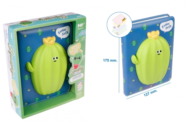 Zapisnik / Squishy dnevnik - kaktus