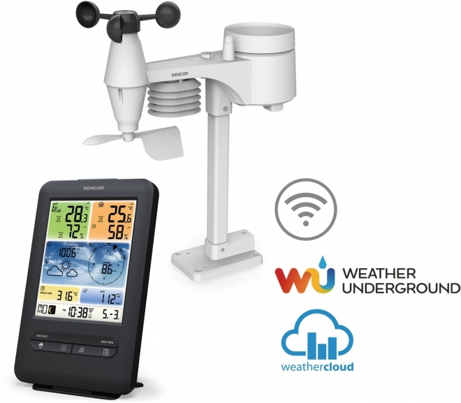 Profesionalna meteorološka stanica s WiFi senzorom 5u1