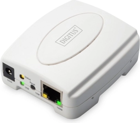 Print server 1xUSB 2.0, 1xRJ45 Fast Ethernet 10/100Mbps