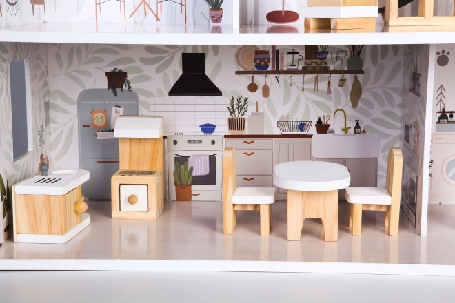 Kučica za lutke s namještajem Residence Emma ECOTOYS
