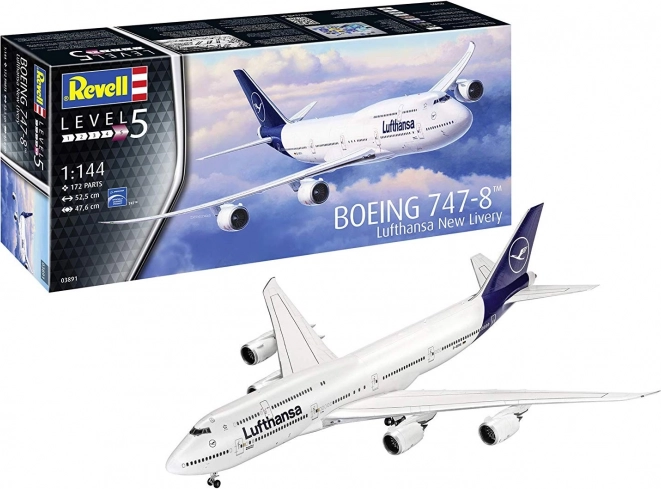 Plastični model zrakoplova Boeing 747-8 Lufthansa