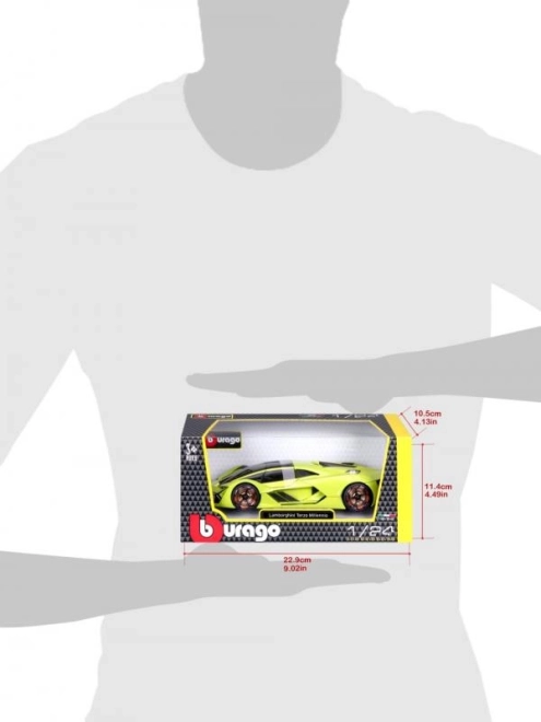 Bburago 1:24 Lamborghini Terzo Millenio Zelena