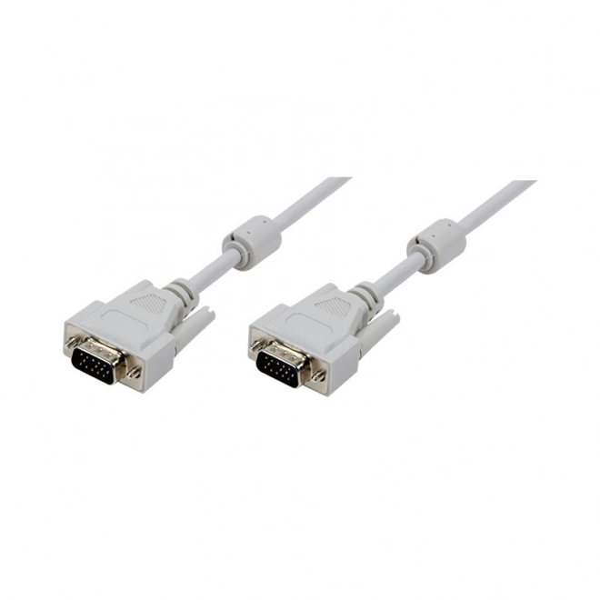 VGA kabel 3m s dvostrukom feritnom jezgrom Sivi