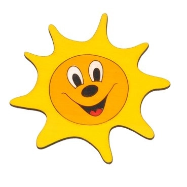 Drvena namještajna ručka Sunce