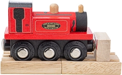 Bigjigs Rail drvena lokomotiva Terrier crvena