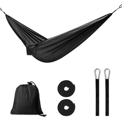 Turistička kamping viseća mreža crna 260 cm