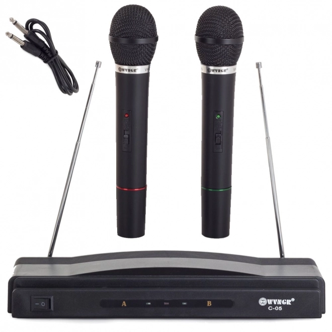 Karaoke set s 2 bežična mikrofona i stanicom