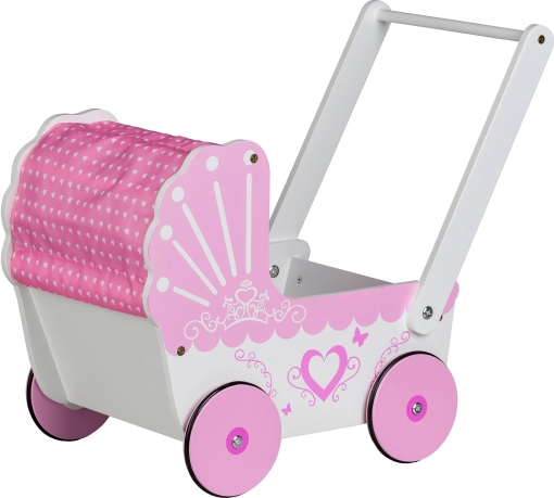 Drveni dječji kolica za lutke Ecotoys