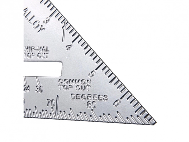 Aluminijski kutnik s graviranim oznakama 180 mm